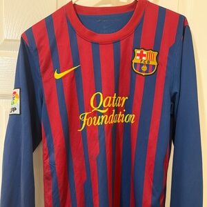 FC Barcelona 11/12 Nike Long Sleeve Jersey - 419878-486